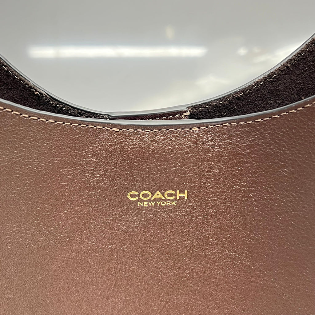 COACH Brooklyn Shoulder Bag 39 Smooth Leather Large 15.25x17x4" Maple CU044
