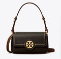 NWT Tory Burch Mini Leather Flap Shoulder/Crossbody Bag In Gold/Black Multi