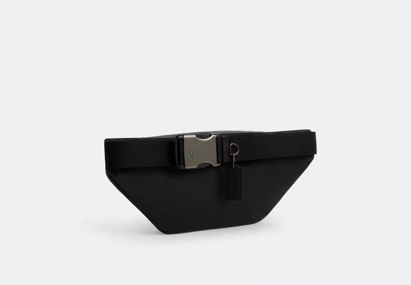 NWT Coach Men’s Leather Racer Belt Bag In Black