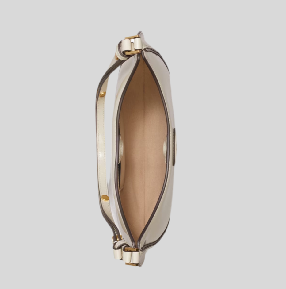 NWT Tory Burch Medium Robinson Spazzolato Convertible Crescent Bag With Original Dust Bag
