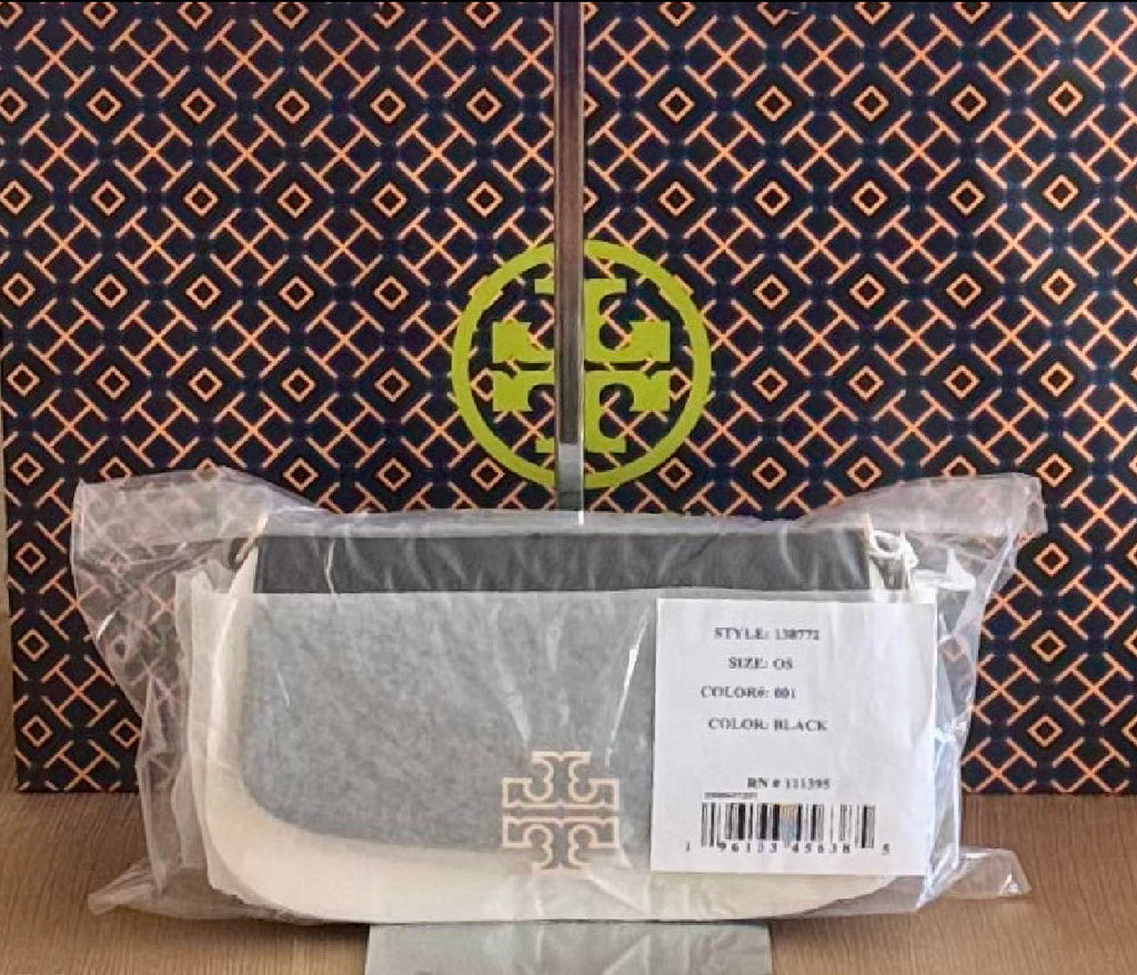 NWT Tory Burch Britten Convertible Crossbody Leather Handbag Black