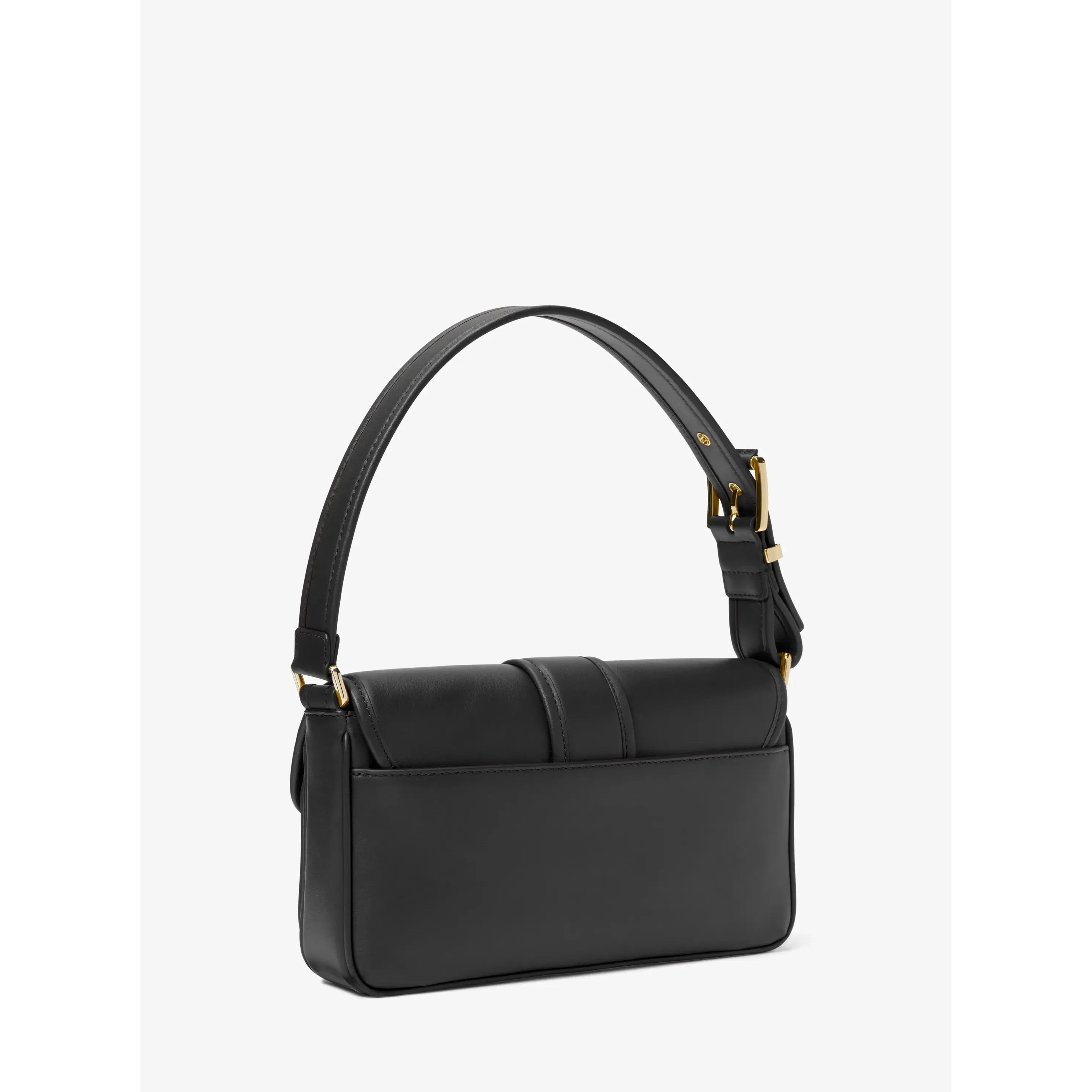 Michael Kors Colby Medium Leather Shoulder Bag, Black