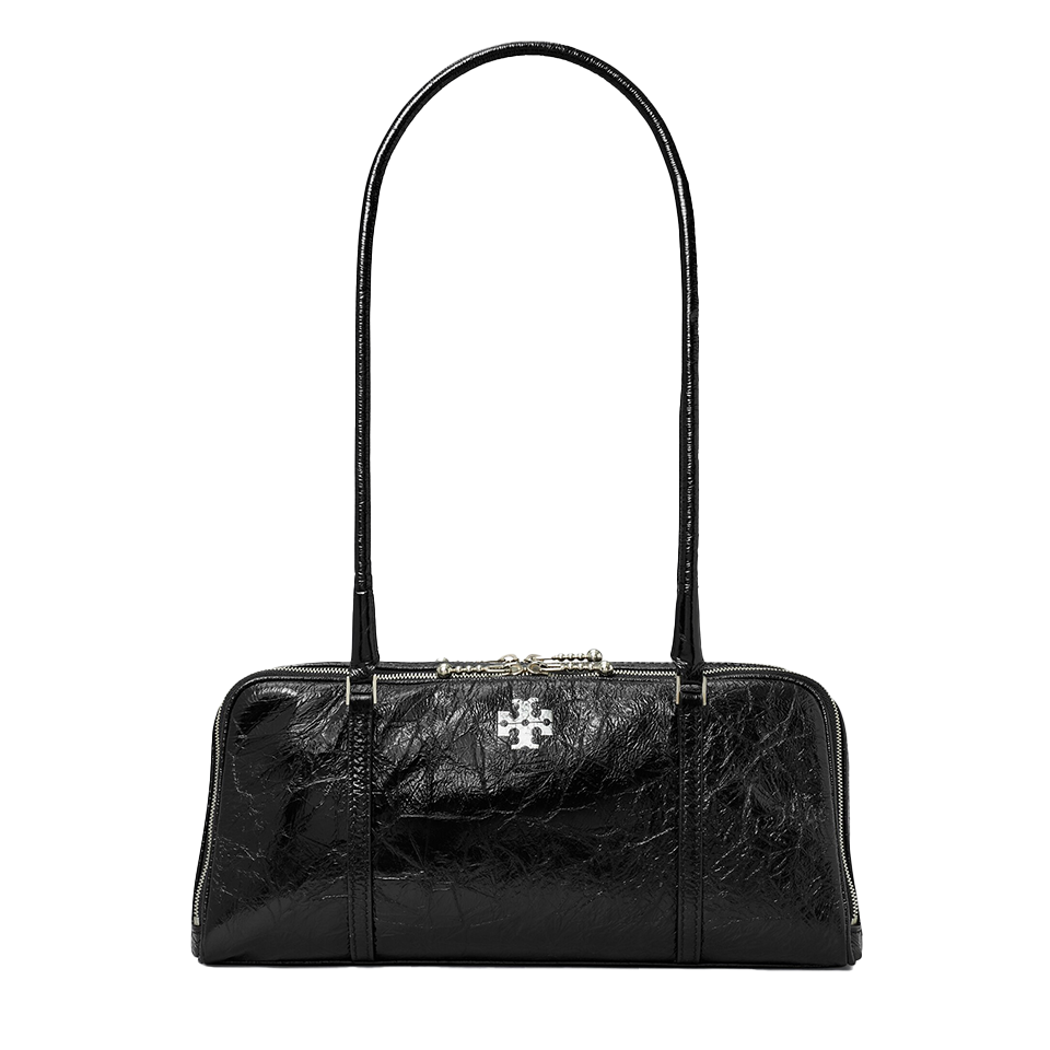 Tory Burch Women's Crinkle Leather Small Marshmallow Satchel