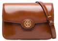 Tory Burch Robinson Spazzolato Shoulder Bag Dark Sienna
