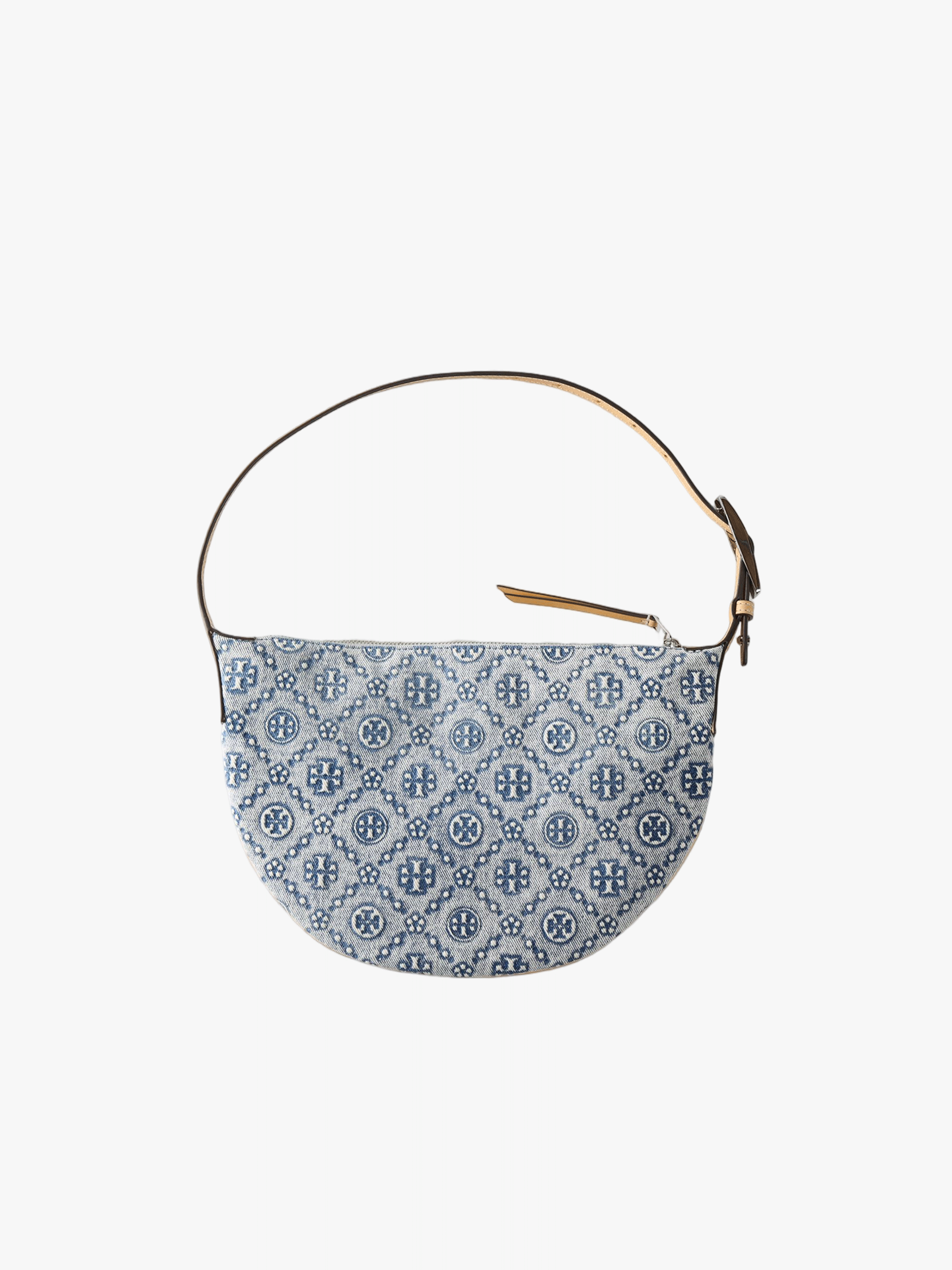 TORY BURCH - Women T Monogram Denim Small Balloon Bag