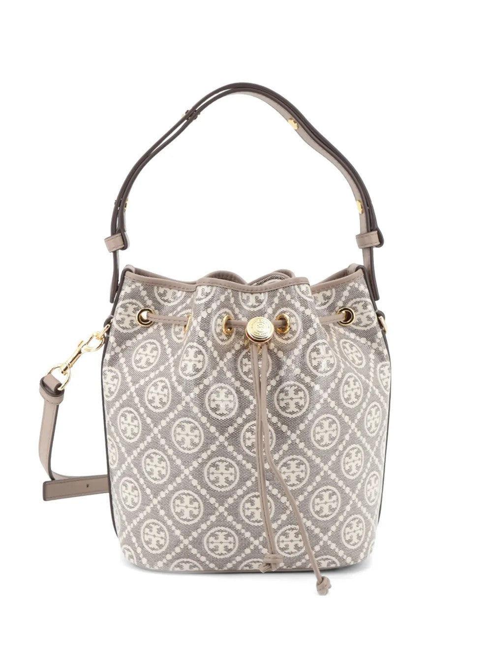 TORY BURCH - Women T Monogram Coated Jacquard Bucket Bag