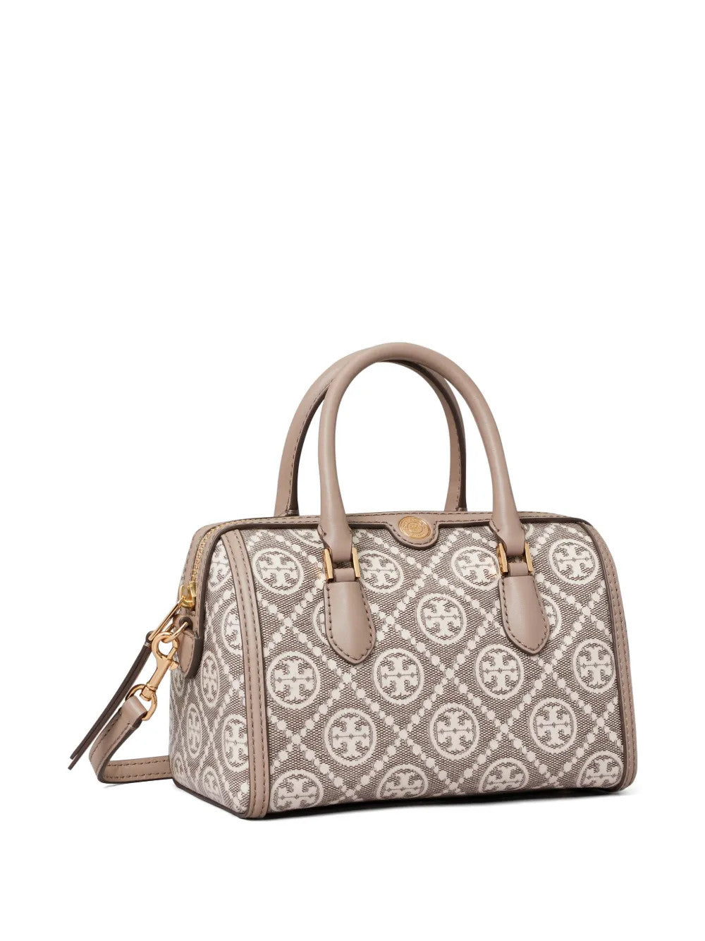 TORY BURCH - Women T Monogram Coated Jacquard Petite Barrel Bag