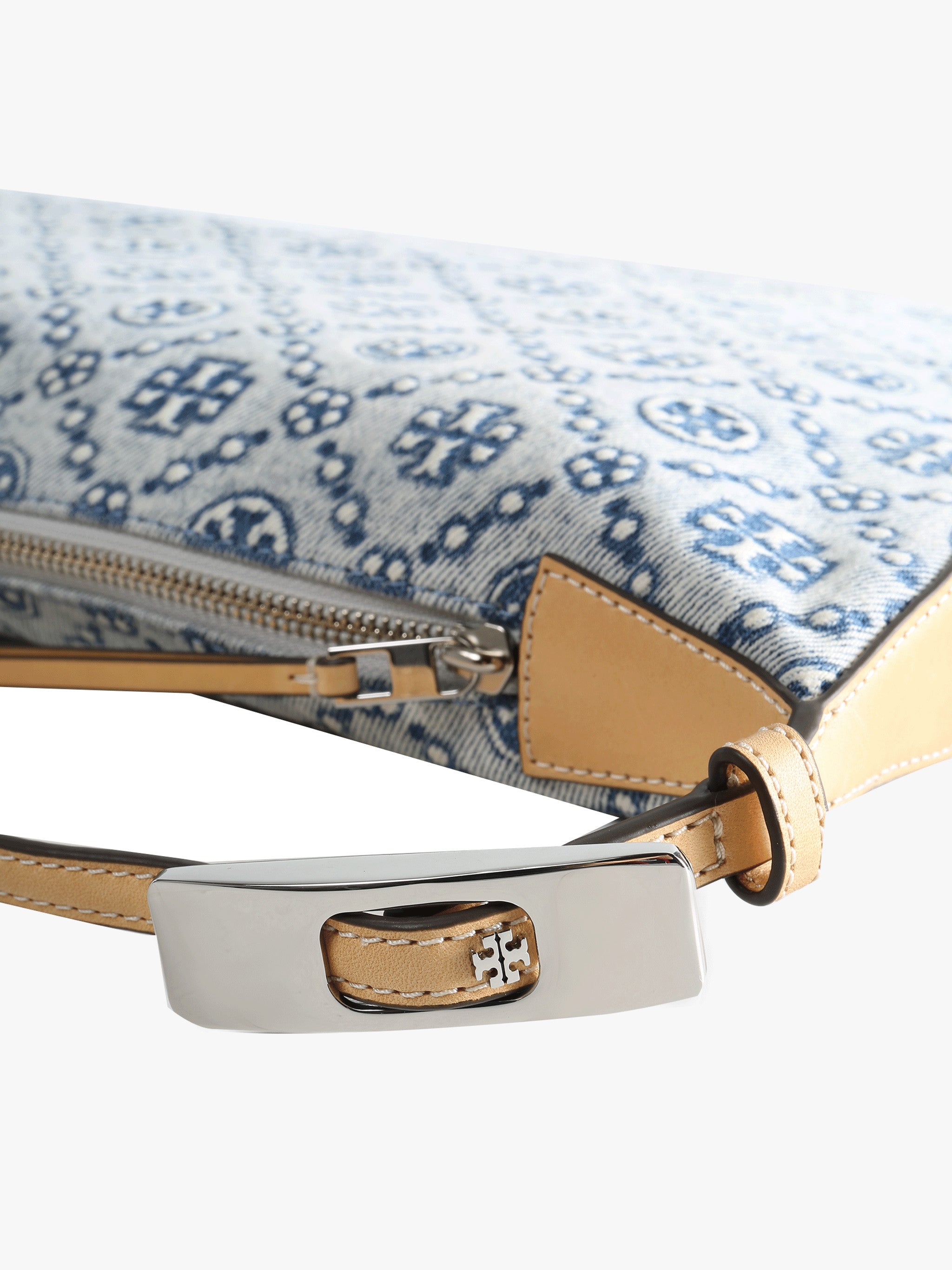 TORY BURCH - Women T Monogram Denim Balloon Bag
