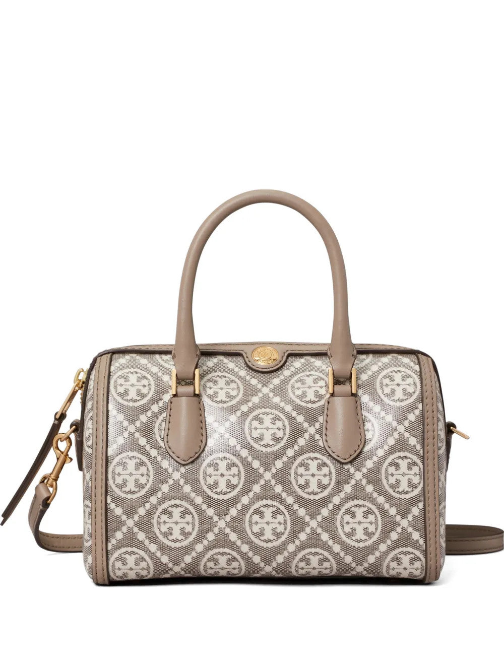 TORY BURCH - Women T Monogram Coated Jacquard Petite Barrel Bag