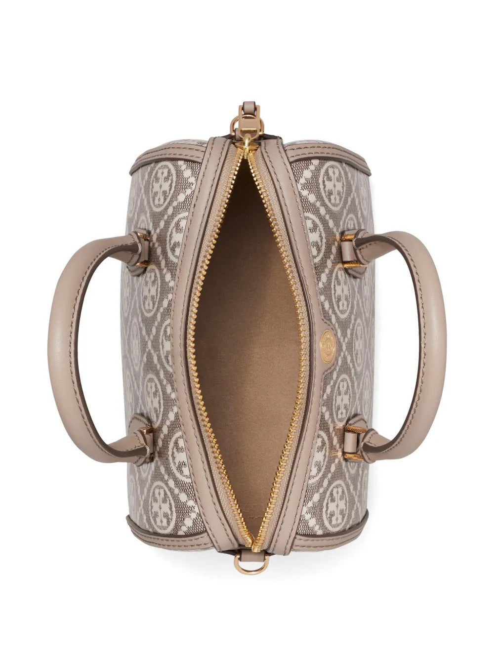 TORY BURCH - Women T Monogram Coated Jacquard Petite Barrel Bag