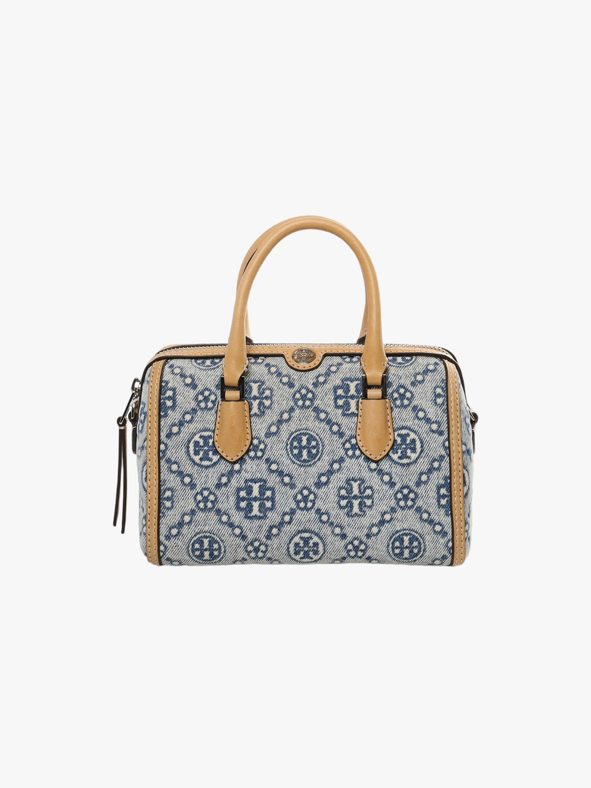 TORY BURCH - Women T Monogram Leather Petite Barrel Bag