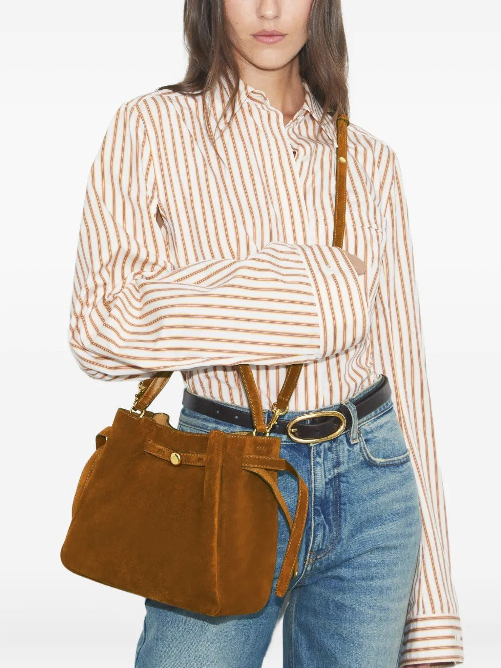 TORY BURCH - Women Romy Suede Bucket Bag