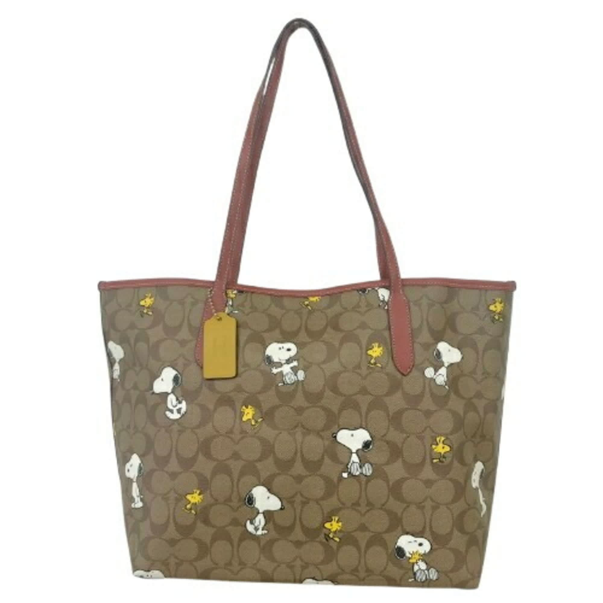 Coach Signature Leather Tote Bag (Pre-Owned)