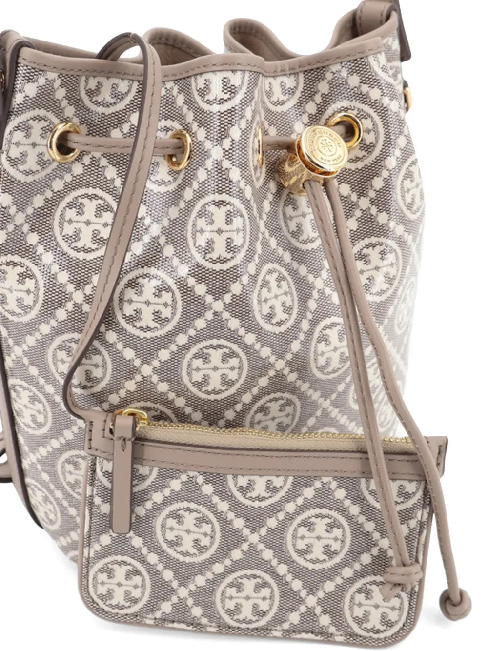 TORY BURCH - Women T Monogram Coated Jacquard Bucket Bag