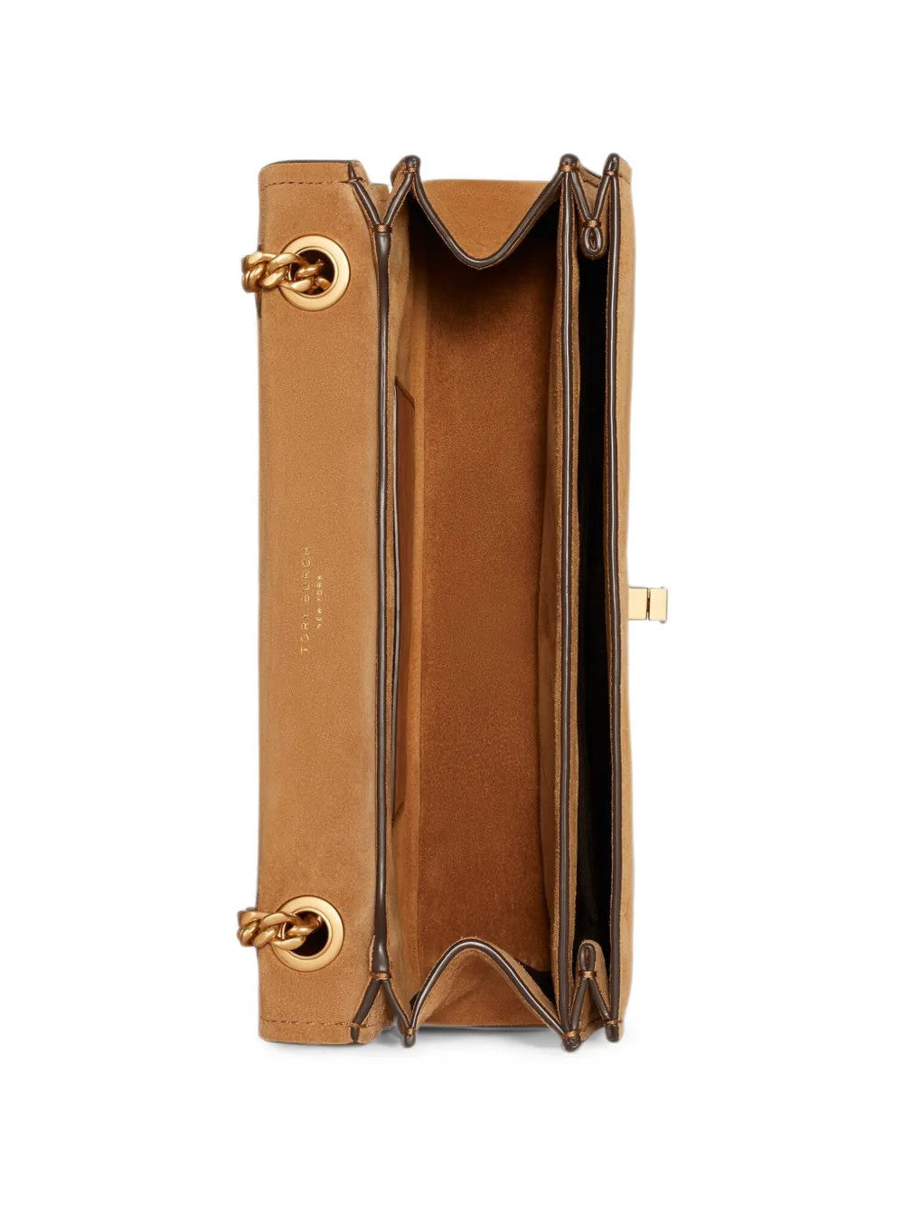 TORY BURCH - Women Kira Turnlock Suede Shoulder Bag