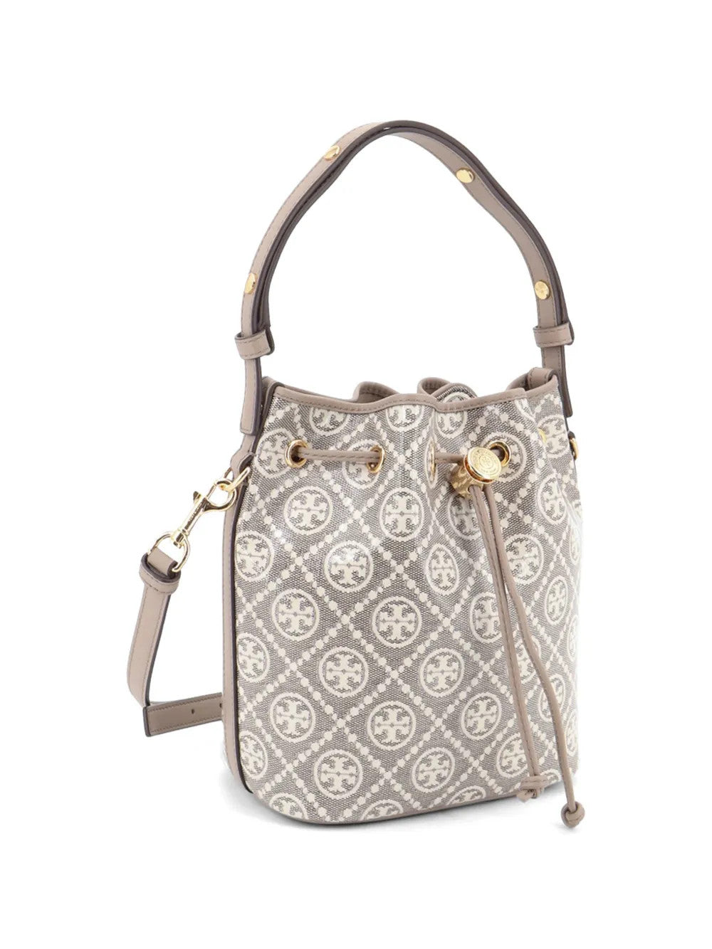 TORY BURCH - Women T Monogram Coated Jacquard Bucket Bag